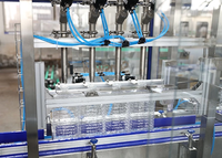 Machine de remplissage d'eau minérale liquide 3 en 1 entièrement automatique Ligne de production d'embouteillage PET d'eau potable
