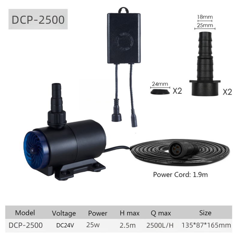 DCP-2500 (25W,2500L/H,Lift of 2.5m)