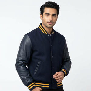 High Quality Best Manufacture Low Rate Varsity Jackets For Men <b>Top</b> Quality Custom Logo Regular Size Varsity Jacket Men's Jackets - Product Image 1
