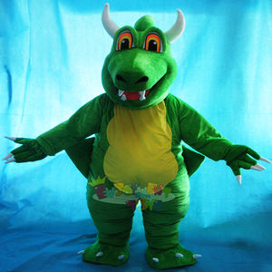 Costume de mascotte de dragon d'Halloween en stock pour adulte, costume sur mesure - Product Image 1