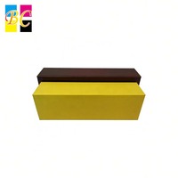 Boîte d'emballage de parfum personnalisée avec plateau moulé, emballage de boîte d'huile essentielle, luxe, brun mat, couvercle rabattable pour ensembles de flacons