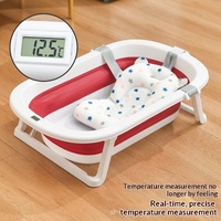 Baignoire Bébé Pliable Portable Autoportante en Plastique Antidérapante Grande Baignoire Seau Vente en Gros pour Enfants