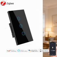 Interrupteur intelligent à intensité variable Tuya ZigBee 110V 220V US AU, interrupteur mural intelligent avec contrôle Alexa Google Home pour la domotique