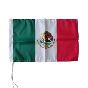 Swil Fabriek Aangepaste Snelle Levering Mexico Auto Vlaggen Mexicaanse Autovlag 12X18 Inch Voetbalfans Autovlaggen Met Raamclip - Product Image 5