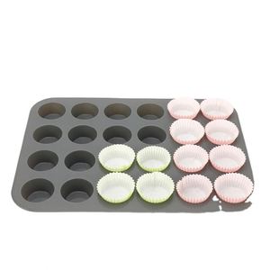 แม่พิมพ์ซิลิโคนแบบกำหนดเองสำหรับทำเค้กมินิ 24 หลุม ขายส่ง - Product Image 1
