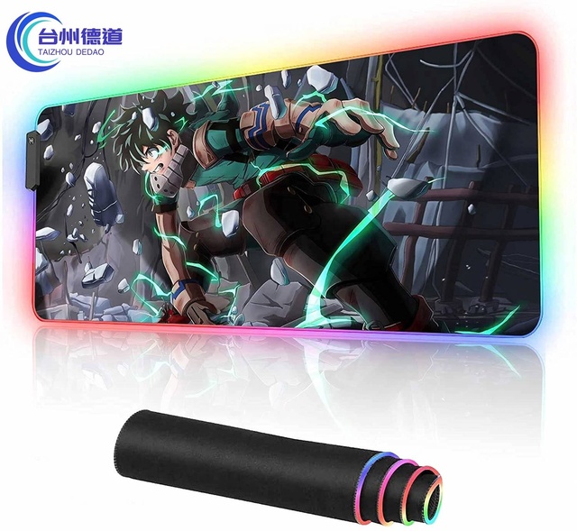New Product 3D Black Mouse Pad, RGB Mouse Pad