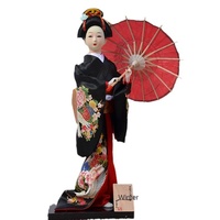 Figurine de Geisha japonaise de 12 pouces en résine, style Frozen, avec fonction de souffleur d'air, neuve, pour la décoration de la maison et les cadeaux de restaurant