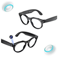 Lunettes intelligentes IA avec caméra, étanches, pour écouter de la musique sans fil, appels, enregistrement vidéo, reconnaissance photo, lunettes connectées