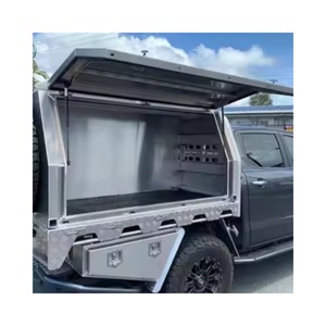 Customized Portable Iron Ute Tray Canopy Waterproof Outdoor Aluminum Alloy Truck <b>Tool</b> <b>Box</b> <b>for</b> <b>Tool</b> Storage Protection - Product Image 1