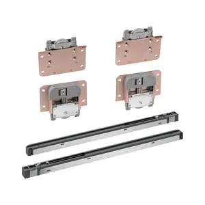 Mềm đóng cửa gắn nhanh chóng cài đặt tủ quần áo con lăn tủ quần áo bằng gỗ trên và dưới con lăn - Product Image 1