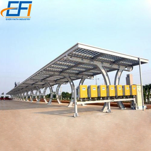 Système de montage de panneaux solaires pour parking, structure de montage de panneaux solaires pour abri de voiture, système de support de panneaux solaires pour carport - Product Image 1