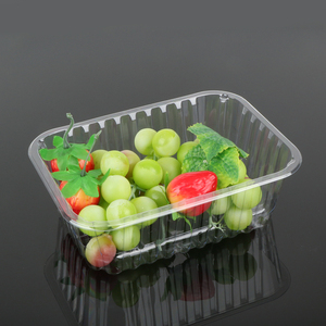 Boîte en plastique transparente <span class=keywords><strong>jetable</strong></span> sans <span class=keywords><strong>couvercle</strong></span> <span class=keywords><strong>plateau</strong></span> d'emballage de fruits et légumes frais - Product Image 5