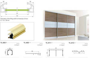 Kleiderschranktür aus Aluminiumpaneel der Serie 6000, CNC-gefrästes Aluminium-Strangpressprofil für Schrank-Schiebetür mit oberem Laufschienenprofil - Product Image 6