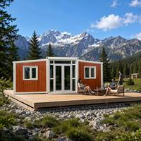 Dormitorio Modular de Acero con Diseño Industrial Moderno, Impermeable, Portátil y Expandible, Tipo Contenedor