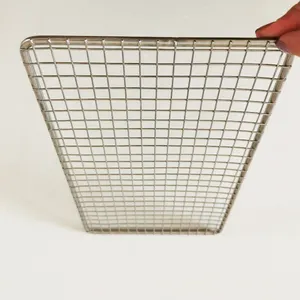 Panier de barbecue pour poisson, 1 pièce, prix direct d'usine, fil de maille, panier de cuisson pour le poisson