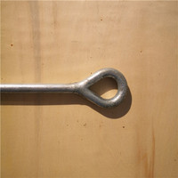 Acier au carbone forgé crochet de queue de porc boulon