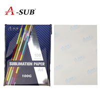 A-SUB GL 100g papier de sublimation A4 * 100 feuilles usine de Chine pour la tasse de sublimation/stylos/ardoise/tapis de souris/puzzle etc.