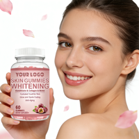 Gummies au collagène et glutathion, L-Glutathion avec collagène et biotine, pour une peau éclatante et un teint unifié