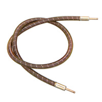Tuyau d'injection d'huile souple REALMAX OST en acier tressé, gainé de ressort, pour CNC, 4MM 6MM M8/10
