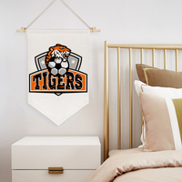 Drapeau triangulaire en lin Sunyee pour sublimation, bannière suspendue, drapeau personnalisé imprimé par transfert thermique, drapeaux vierges pour la décoration extérieure du jardin