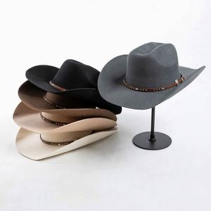 Sombreros Fedora de Ala Enrollada Estilo Mexicano Occidental Unisex al por Mayor 2023 para Hombres Adultos, Viajes, Esquí, Fiestas, Pesca, Cuatro Estaciones - Product Image 1