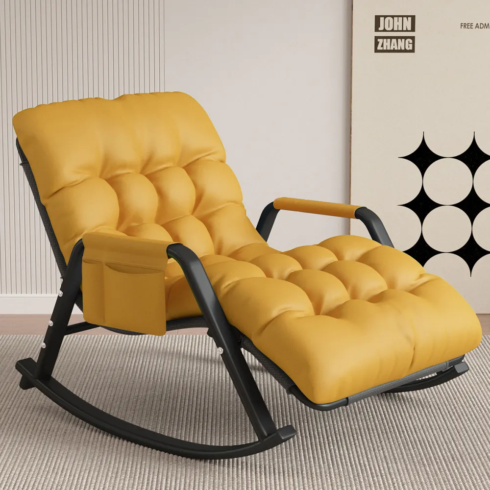 Villa terciopelo ocio mecedora silla reclinable para sala de estar sillón sala de estar mecedora China