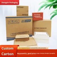 Cajas de Cartón Corrugado de Materiales Reciclados para Mudanzas, Logística, Envíos, Comercio Electrónico Transfronterizo, Embalaje, Estampado Personalizado