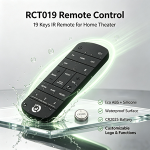 Télécommande IR 19 touches RCT019 avec boîtier en silicone et pile CR2025 pour barre de son <span class=keywords><strong>Denon</strong></span>, impression de logo personnalisée - Product Image 1