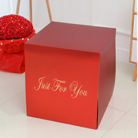 Grand paquet surprise en carton, boîte-cadeau pliante mystère, ballon surprise, bouquet de fleurs, boîte-cadeau pour anniversaire
