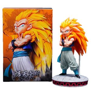 Figura Coleccionable de Gotenks Super Saiyan 3 de DBZ con Detalles Finos y Diseño de Personaje Fusionado, Ideal para Entusiastas de los <span class=keywords><strong>Juguetes</strong></span> - Product Image 1