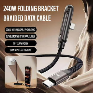 Câble de charge super rapide USB Type C 240W avec support de téléphone et câble de données - Product Image 3