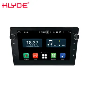 KLYDE批发9英寸安卓11通用汽车收音机，带旋钮按钮8核心ips carplay dsp音频