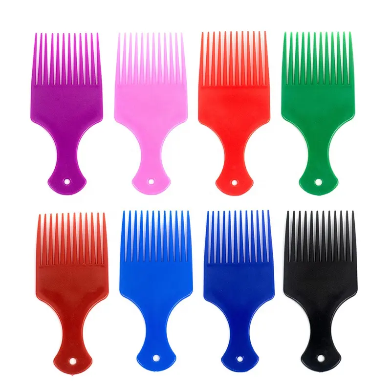 Peigne à cheveux Afro avec Logo, dents larges, fourchette, Salon de coiffure, nouvelle tendance, 2022