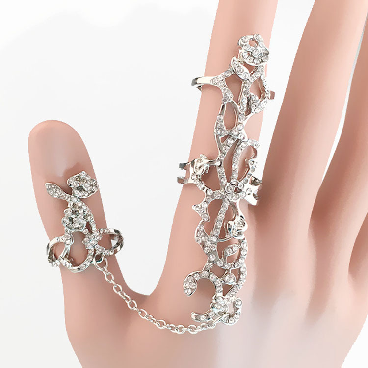 Silver with crystal
