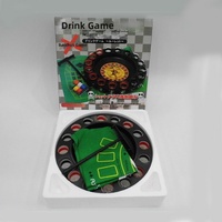 Vente en gros usine : Plateau de jeu de roulette russe en métal rond à 16 trous, personnalisé, pour jeu de tasses à boire et roulette de KTV
