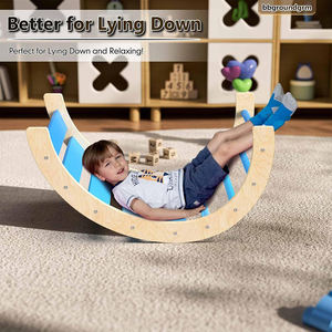 Structure d'escalade en bois pour enfants en bas âge, robuste, pour l'intérieur et l'extérieur, aire de jeux jungle pour enfants en intérieur - Product Image 4