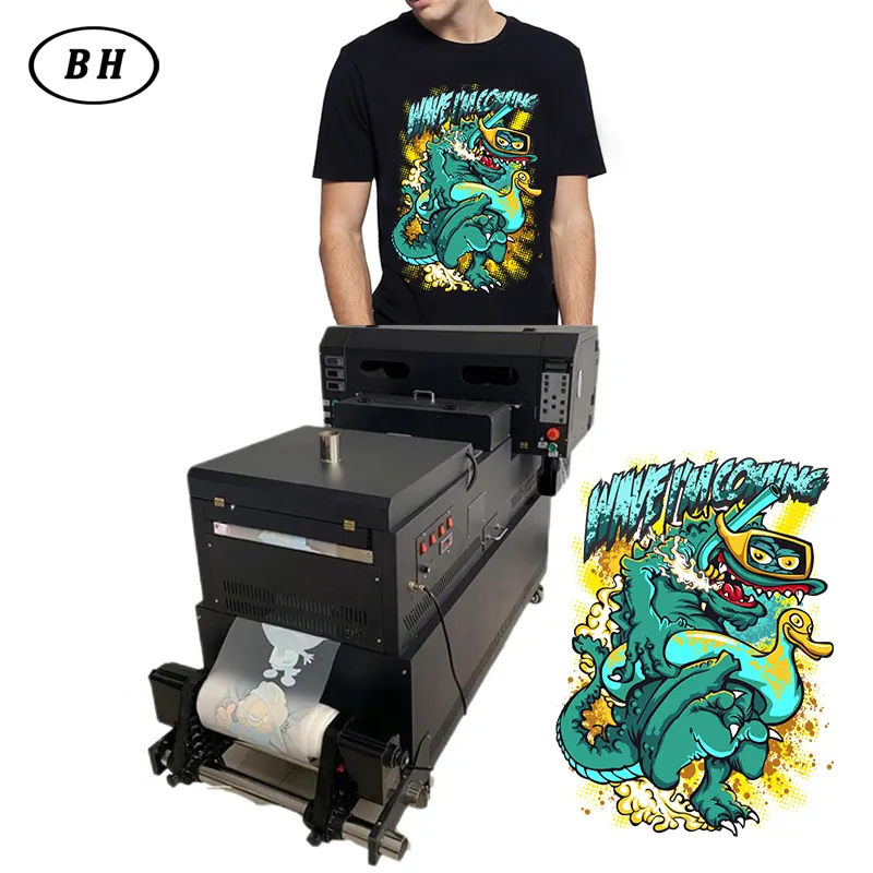 Machine d'impression DTF 30cm A3 DTF machine d'impression de t-shirts avec deux têtes d'impression xp600 pour tout tissu T-shirt