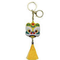 Porte-clés Décapsuleur Multifonctionnel en Caoutchouc 3D Personnalisé en Forme de Lion de Danse, Durable, pour Ampoules et Bouteilles - Vente en Gros