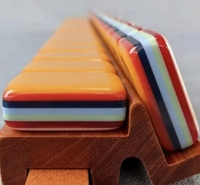 Tuiles de Mahjong Américaines en Acrylique 7 Couches de Luxe Modernes de Haute Qualité, 160 Pièces, Étanche, Durable, Portable, pour le Divertissement – Meilleures Ventes