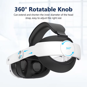Correa de Soporte para la Cabeza para <span class=keywords><strong>Gafas</strong></span> de Realidad Virtual, Correa Elite Ajustable, Accesorios de Realidad Virtual, Banda Cómoda para la Cabeza para <span class=keywords><strong>Oculus</strong></span> Quest 3 - Product Image 3