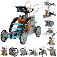 स्टेम 12-में-1 शिक्षा सौर रोबोट खिलौने उपकरण निर्माण विज्ञान प्रयोग किट बच्चों के लिए, सौर सूरज के द्वारा संचालित