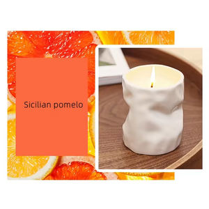 Bougie en cire de soja artisanale personnalisée en céramique, aromathérapie, 100% biologique, boîte cadeau de mariage, ornement moderne pour salon et chambre à coucher - Product Image 5