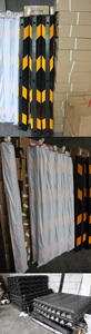 Tope de rueda reflectante amarillo de 550 mm para estacionamiento, de caucho y plástico, para estacionamientos, equipo esencial para estacionamientos - Product Image 6