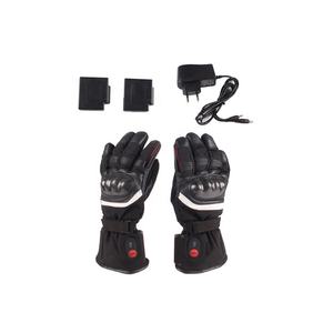 Gants de ski chauffants en cuir véritable pour hommes, motocyclettes électriques, coupe-vent d'hiver - Product Image 1