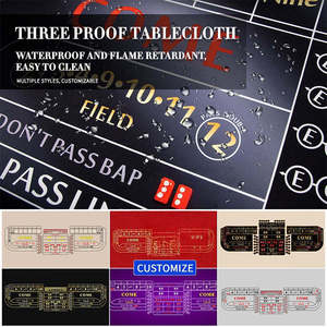 <span class=keywords><strong>Table</strong></span> de Craps de Luxe Personnalisée, <span class=keywords><strong>Pliable</strong></span>, avec Plateau, Motif Mahjong, Qualité Supérieure, Jeu de Casino, Solide - Product Image 4