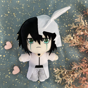 Lindo juguete de peluche suave lejía Ulquiorra <span class=keywords><strong>Cifer</strong></span> Kuchiki Rukia Ichimaru Gin Anime Cosplay muñeco de peluche juguete 20cm almohada de peluche Fans regalo - Product Image 6