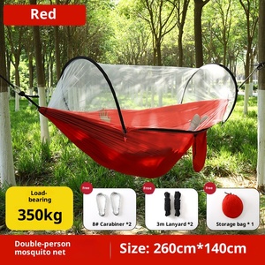 Hamaca Mosquitera de Poliamida de Apertura Rápida de 260*140cm, para Camping, Senderismo, Aire Libre, Todas las Estaciones, Capacidad de 200kg, Anti-vuelco, con Asas - Product Image 6