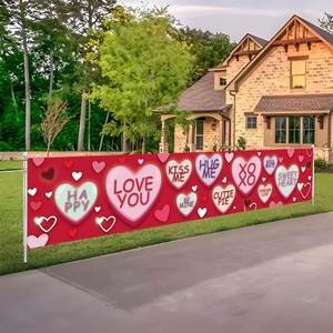 High Quality Custom Affordable Portable Weather Resistant UV Printing Vinyl <b>Banner</b> for Valentine's Day Outdoor/Indoor Display - Product Image 5