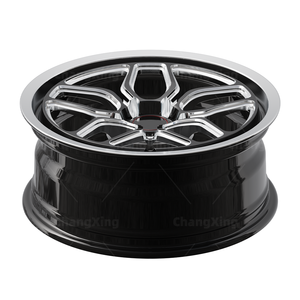 Rines Forjados para Auto, Negros Fresados, 17x7J ET 13 PCD 5 x 120.65 CB 70.3, Rines de Alto Rendimiento para Chevy SS Sedan 2015 - Product Image 3