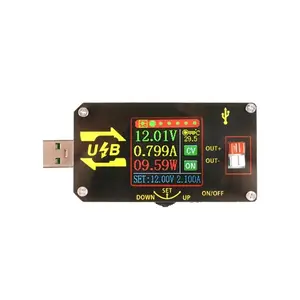 XY-UDP CNC renkli ekran sabit voltaj USB güç kaynağı Buck Boost modülü akım 5V 9V12V24V için